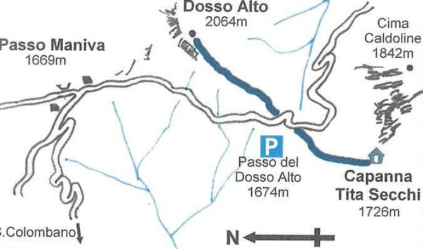 Capanna Tita Secchi Escursioni Brescia Sentieri Bresciani mappa cartina