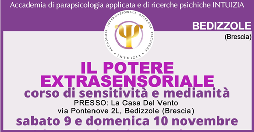 corso di sensitività e medianità