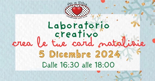 Laboratorio creativo crea le tue card natalizie